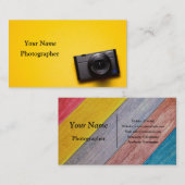 Carte De Visite Caméra photographe (Devant / Derrière)