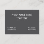 Carte De Visite Camera Professional Candid Photographer (Dos)