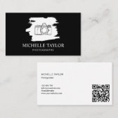 Carte De Visite Caméra professionnelle de photographie simple Code (Devant / Derrière)