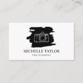 Carte De Visite Caméra professionnelle de photographie simple Code (Devant)