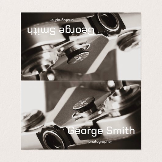 Carte De Visite Caméra rétro (Extérieur déplié)