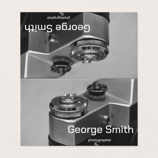 Carte De Visite Caméra rétro (Extérieur déplié)