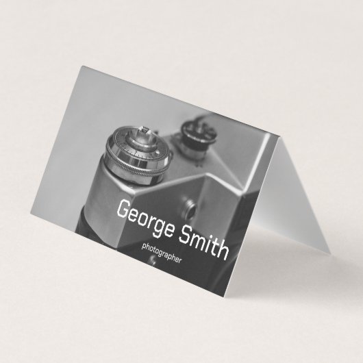 Carte De Visite Caméra rétro (Dos)