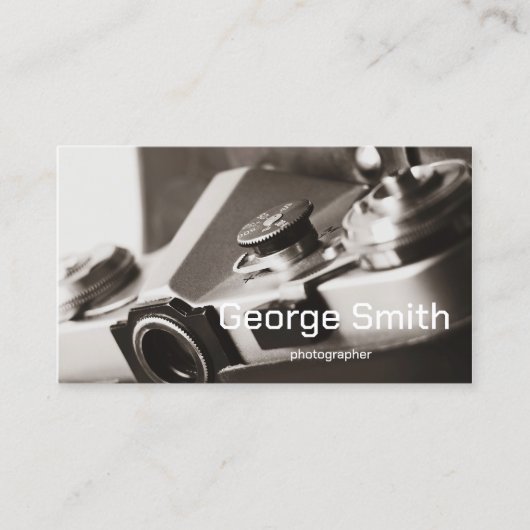 Carte De Visite Caméra rétro (Devant)