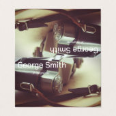 Carte De Visite Caméra rétro (Extérieur déplié)