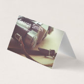 Carte De Visite Caméra rétro (Dos)