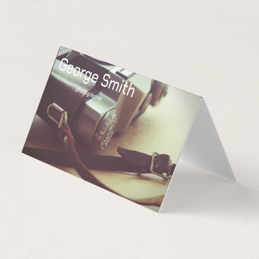 Carte De Visite Caméra rétro (Devant)