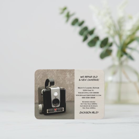 Carte De Visite Caméra rétro (Debout devant)