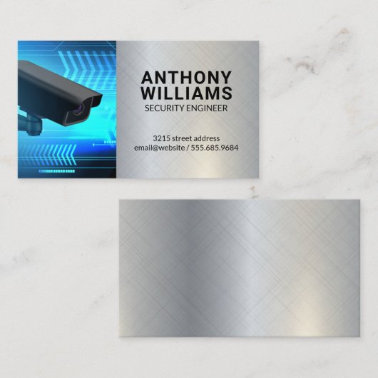 Carte De Visite Camera | Sécurité intérieure (Devant / Derrière)