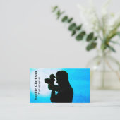 Carte De Visite Caméra Silhouette, Photographe, Photographie (Debout devant)