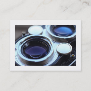 Carte De Visite Caméra TLR vintage (frontière)