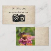 Carte De Visite Caméra vintage (Devant / Derrière)