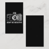 Carte De Visite Caméraman photographe photo (Devant / Derrière)