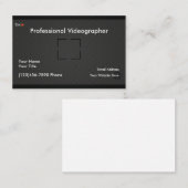 Carte De Visite Caméraman professionnel (Devant / Derrière)