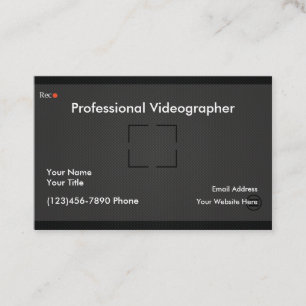 Carte De Visite Caméraman professionnel