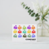 Carte De Visite Caméras colorés (Debout devant)