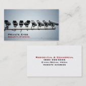 Carte De Visite Caméras de sécurité (Devant / Derrière)