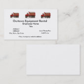 Carte De Visite Camion à benne basculante mignon de gravier (Devant / Derrière)