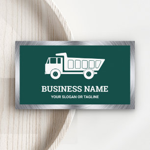 Carte De Visite Camion à benne pour le transport de construction v