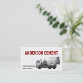 Carte De Visite Camion à ciment (Debout devant)