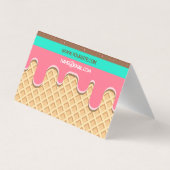 Carte De Visite Camion à glace (Dos)