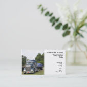 Carte De Visite Camion à plat (Debout devant)