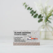 Carte De Visite Camion | Acier de béton (Debout devant)