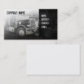 Carte De Visite camion americkan de noir de classick (Devant / Derrière)