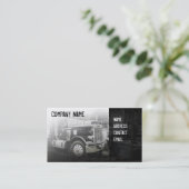 Carte De Visite camion americkan de noir de classick (Debout devant)