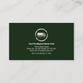 Carte De Visite Camion Argent Carrier Home Logistic Mover (Dos)