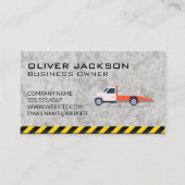 Carte De Visite Camion | Arrière - plan en béton (Devant)
