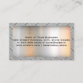 Carte De Visite Camion Big Rig | Bordure de grille d'acier | Trans (Dos)