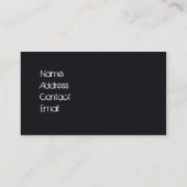 Carte De Visite camion blanc dans le noir (Dos)