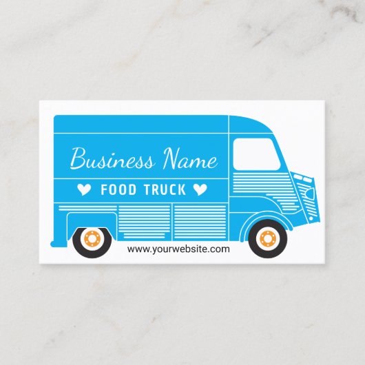 Carte De Visite Camion Blue Food (Devant)