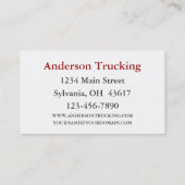 Carte De Visite Camion ciment (Dos)