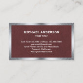 Carte De Visite Camion-ciment Faux Brown en béton (Dos)