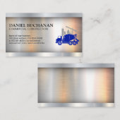 Carte De Visite Camion ciment | Site de construction | Constructeu (Devant / Derrière)