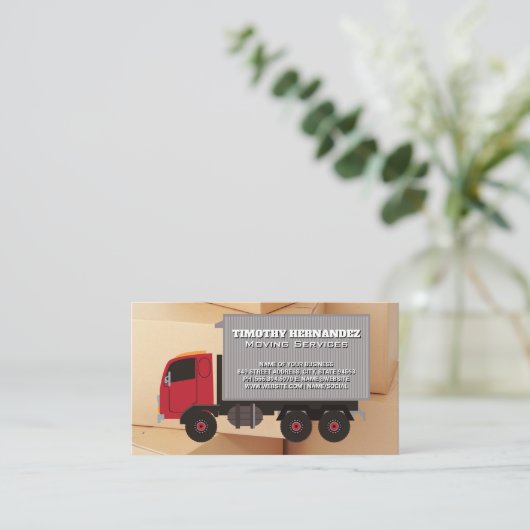 Carte De Visite Camion | Coffret (Debout devant)