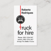 Carte De Visite Camion Créatif Pour Location Camion (Devant)