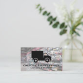 Carte De Visite Camion d'approvisionnement | Réseau logistique (Debout devant)