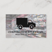 Carte De Visite Camion d'approvisionnement | Réseau logistique (Devant)