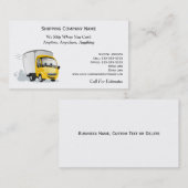 Carte De Visite Camion de bande dessinée à l'entreprise de (Devant / Derrière)