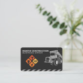 Carte De Visite Camion de chantier | Outils à main (Debout devant)