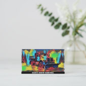 Carte De Visite *~* Camion de chasse à neige artistique AP74 (Debout devant)