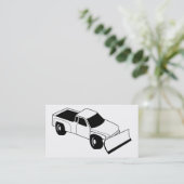 Carte De Visite camion de collecte de chasse-neige (Debout devant)