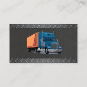 Carte De Visite Camion de construction | Acier métallique (Dos)