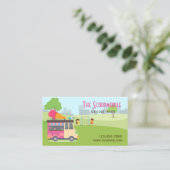 Carte De Visite Camion de crème glacée (Debout devant)