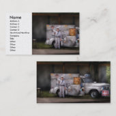 Carte De Visite Camion de crème glacée - nous vendons la crème (Devant / Derrière)