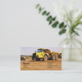 Carte De Visite camion de décharge par saleté (Debout devant)