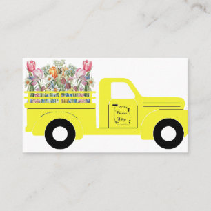 Carte De Visite Camion de fleuriste